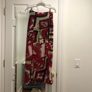 Maxi skirt with double slits